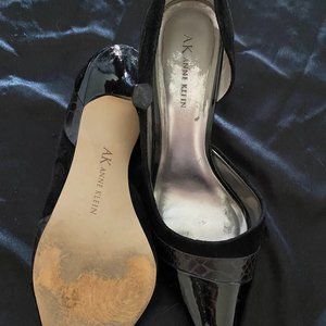 Anne Klien suede black high heels